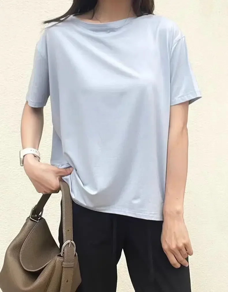 

Lemon Women Back in Action Loose Short Sleeve Shirts Yoga Sports T-shirt Sportswear Casual Breathable Outdoor Jogging Blouse Top