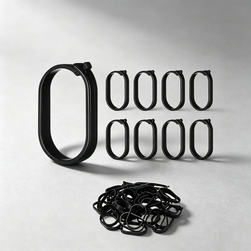 Patio Curtain Rings 21 pcs, Easy Slip-On Design, Heavy Duty Plastic, for Gazebo Curtain Hanging, Multipurpose