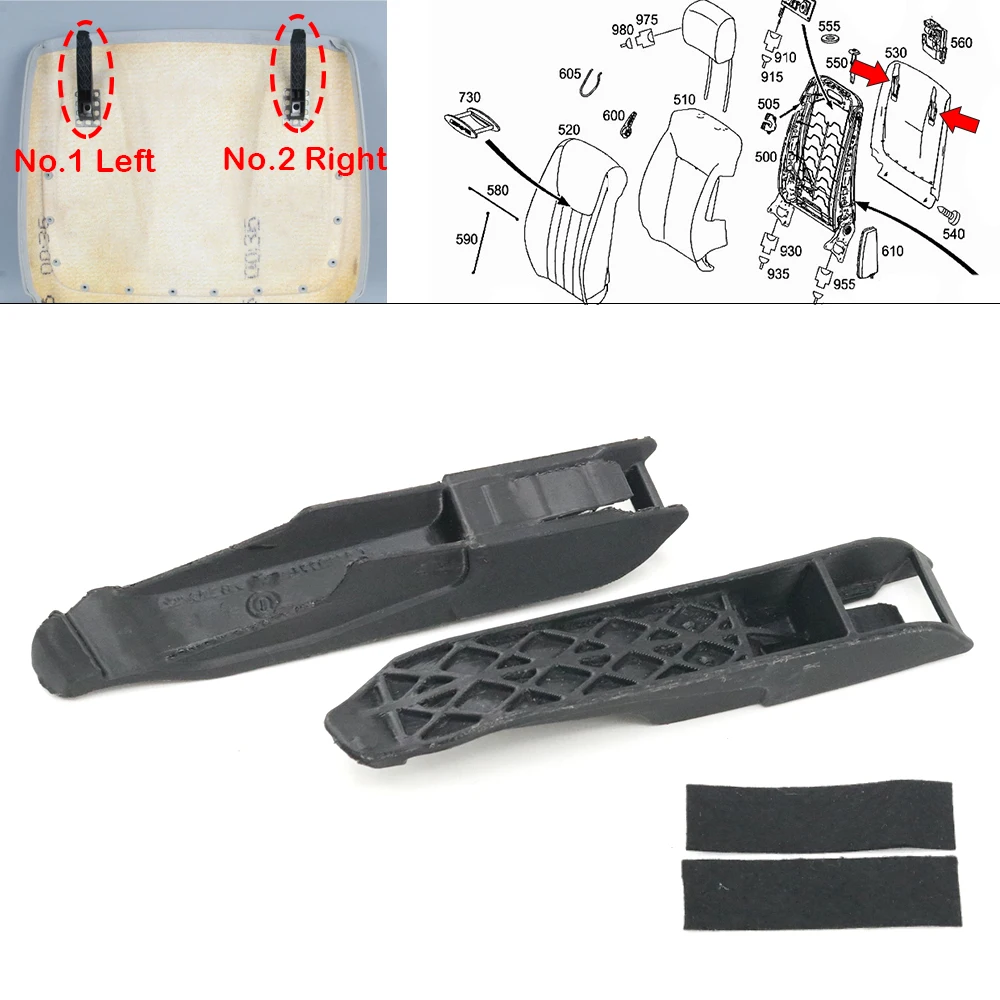 Front Seat Back Backrest Fixing Hook Buckle For Mercedes Benz W164 W251 X164 ML350 ML500 ML63 R300 R350 R550 R63 AMG GL450 GL550