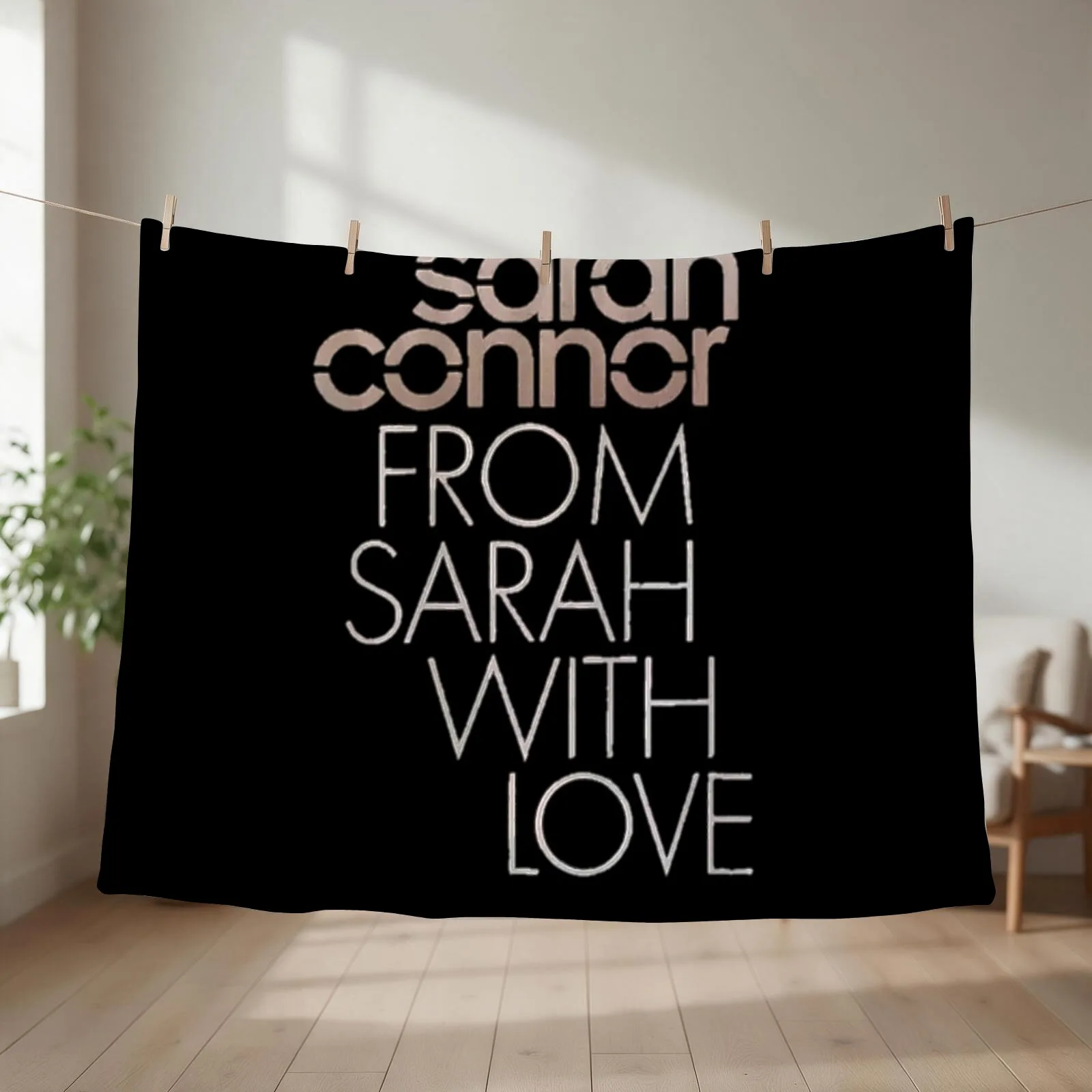 Sarah Connor classic t-shirts Throw Blanket Decorative Sofas Beautifuls Hairys Flannel Fabric Blankets