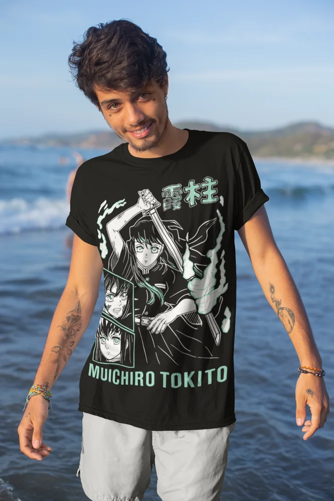 Muichiro Tokito T-Shirt Kimetsu no Yaiba Demon Slayer Anime Soft Tee All Sizes