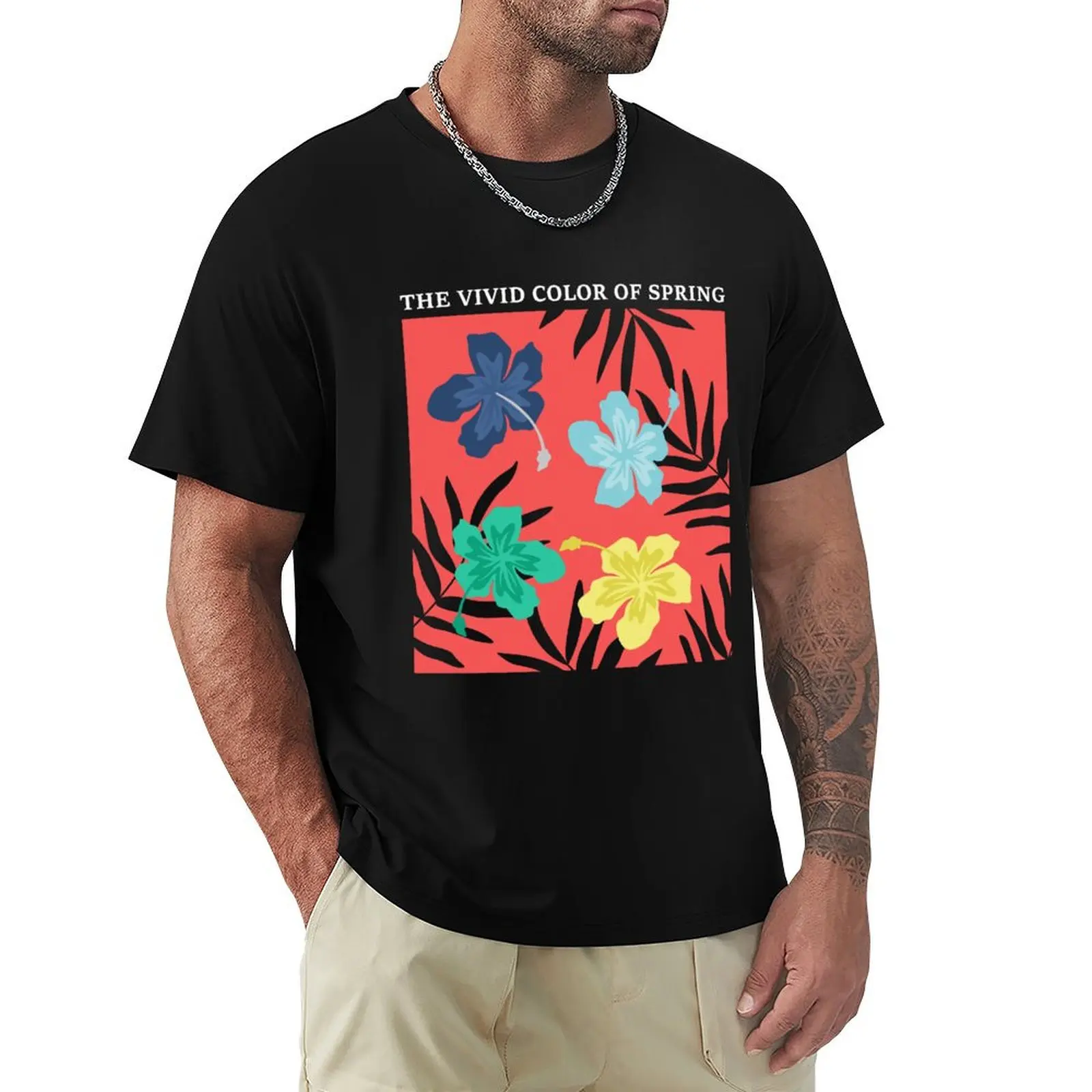 The Vivid Color Of Spring T-Shirt cute tops plus size tops oversizeds funnys fitted t shirts for men