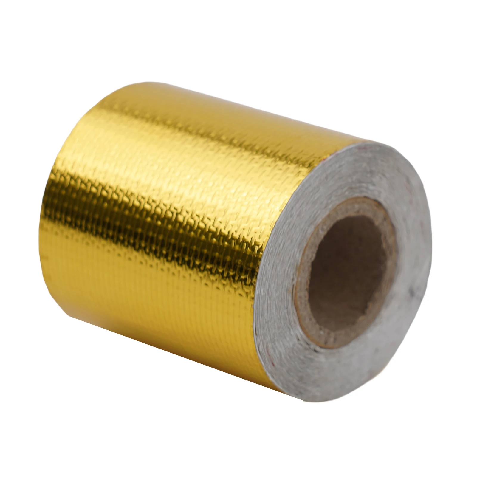 Tape Insulation Tape 5cm*5m/0.8in*16.4ft Air Intake Pipe Aluminum Foil Glass Fiber Car Truck Parts Exhaust Tube