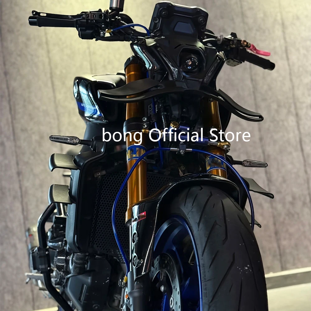 For YAMAHA MT-09/SP Front spoiler Lower spoiler lower lip GP WING DOWNFORCE NAKED FRONTAL SPOILERS MT09 SP 2021 2022 2023