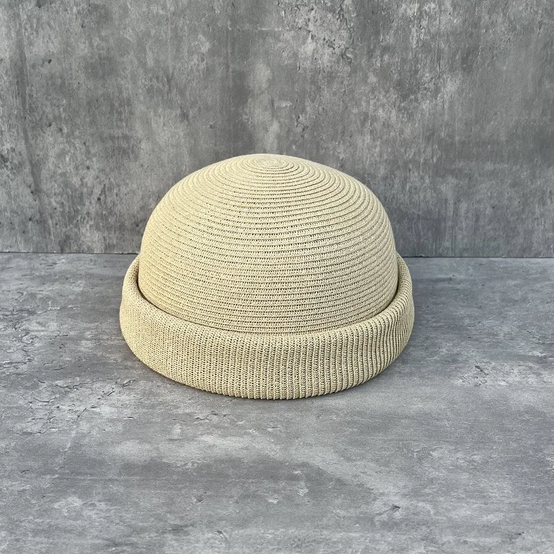Unisex Spring Summer Fine Paper Straw Beret Breathable Casual Hipster Hat