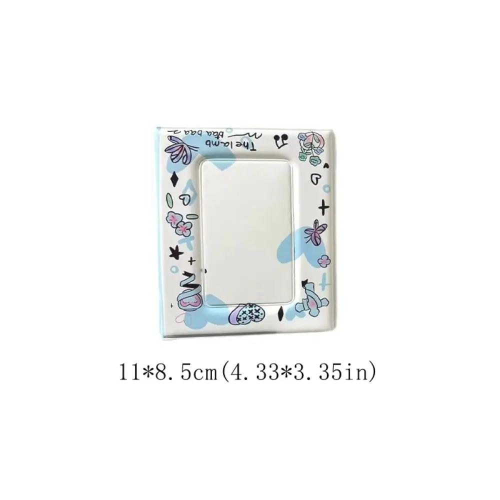 One Grid Angel Lamb Photo Album Double-sided with Snap Buttons Star Binder Album Cute 3 Inch Cards Collections Book Kids Girls