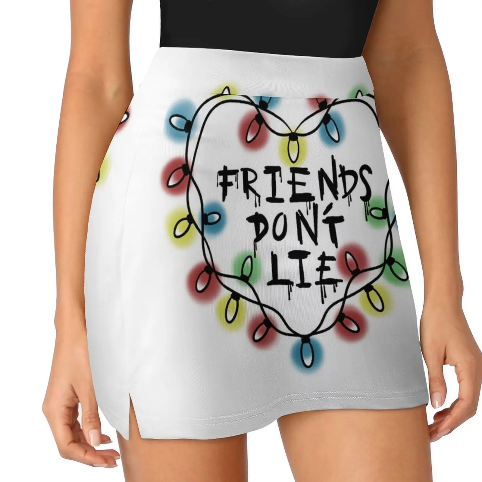 FRIENDS DON'T LIE Mini Skirt Woman short skirt Short women′s skirts Women's summer dress cute skirt