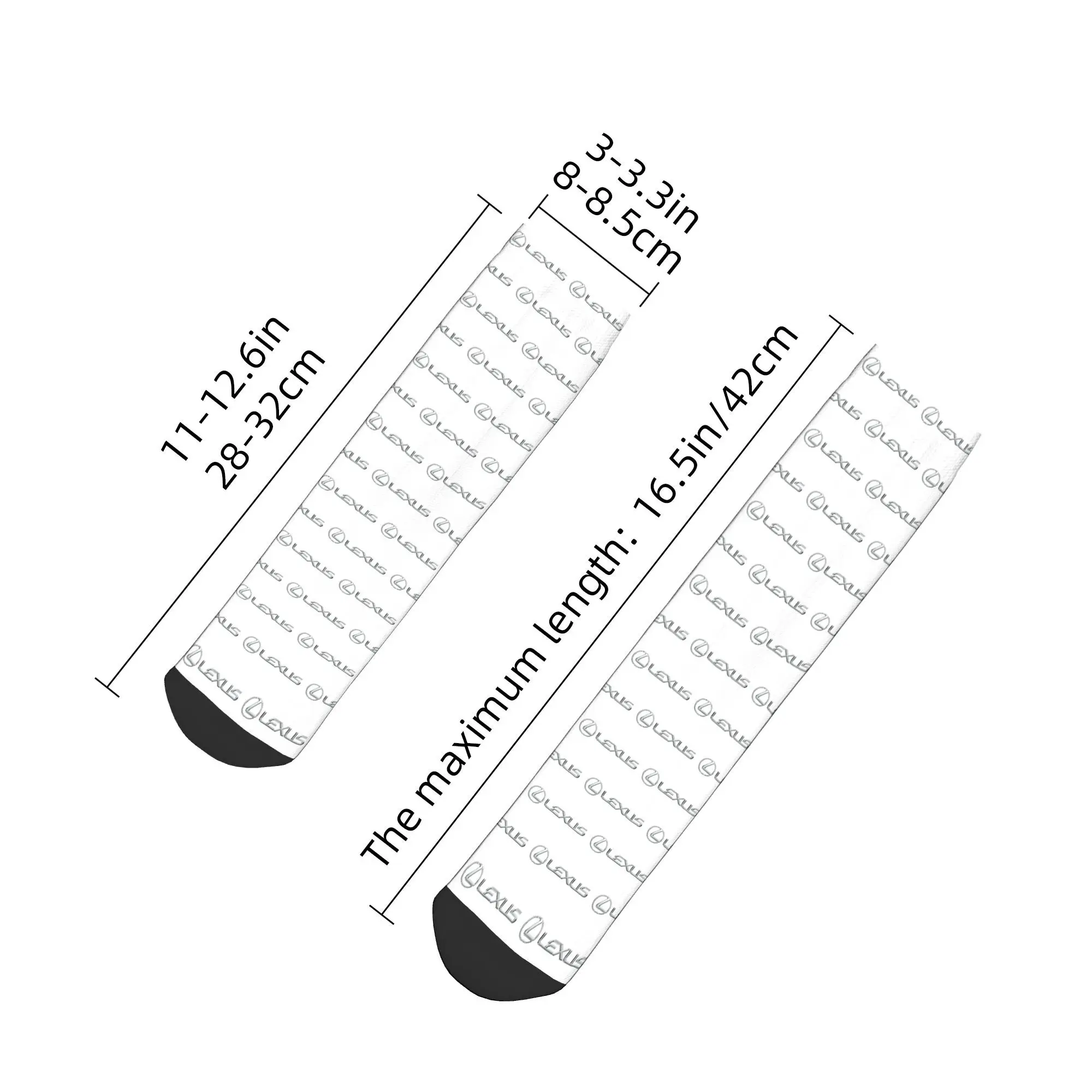 جميع المواسم لكزس شعار الجوارب Harajuku عالية الجودة الرياضة الأوسط جوارب أنبوبية لينة جوارب الموضة للرجال النساء هدايا عيد الميلاد