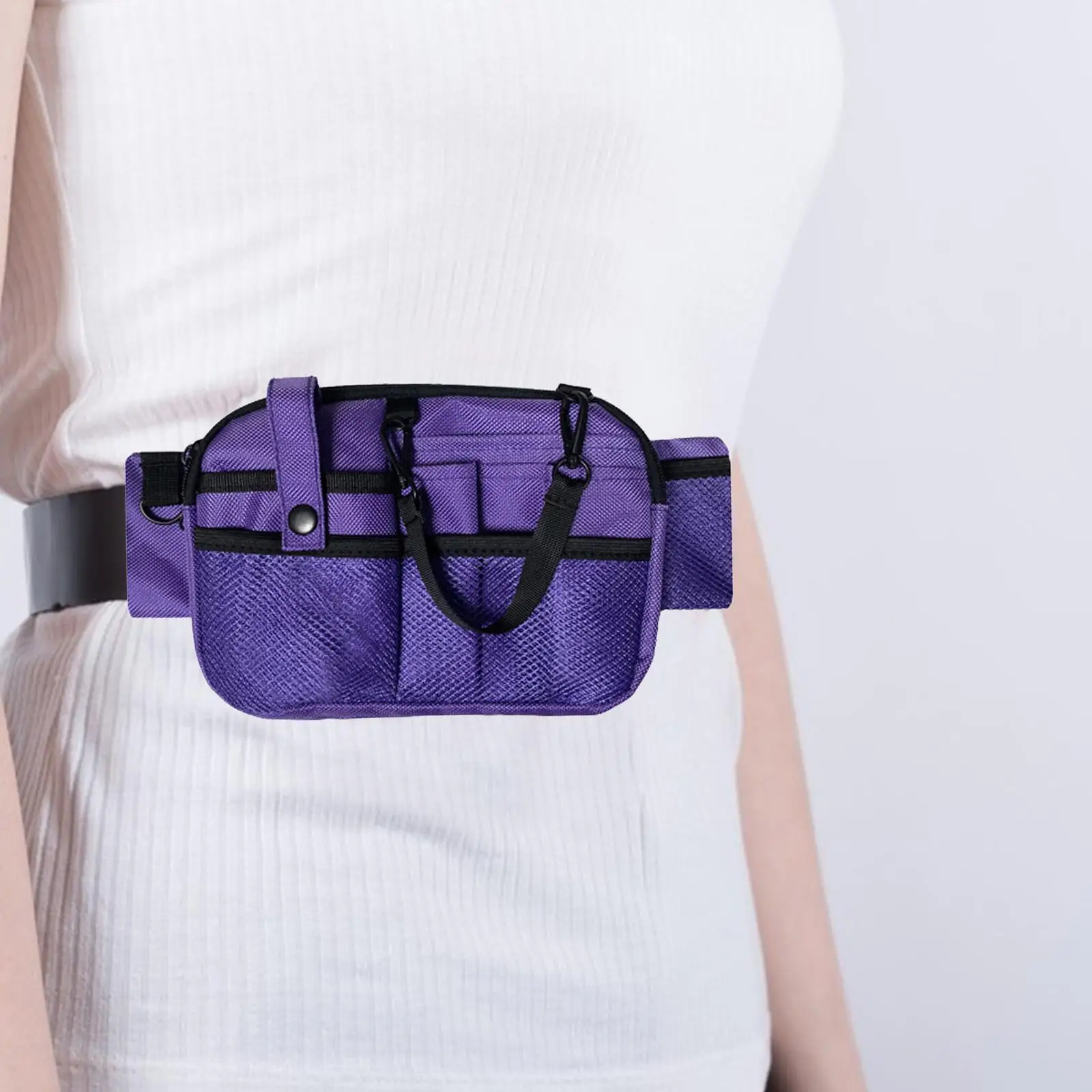 Nurng Fanny Pack Estuche con múltiples compartimentos Bolsa de cintura para almacenamiento de herramientas de enfermera Enfermera
