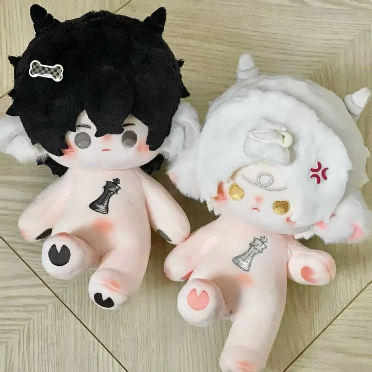 10 dias pegue o fim qi xia 20cm boneca de algodão vestir-se boneca de algodão recheado pingente de pelúcia brinquedo crianças presentes anime natal