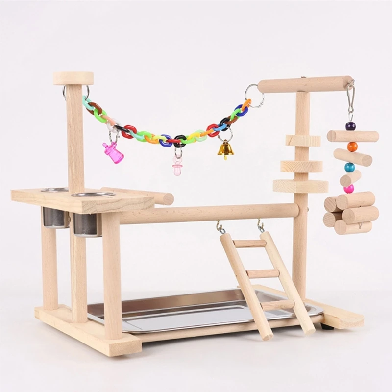 Climbing Toy for Birds Pet Climbing Decoration Swing Training Perch Parrots Cage Toy Gym Chew Toy Playstand