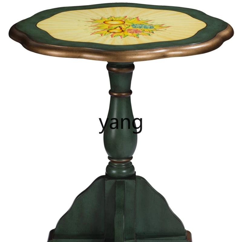 CX living room furniture small coffee table negotiation light table Mediterranean old painted edge table