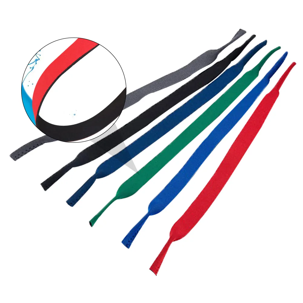 

6pcs Sports Glasses Rope Durable Elastic Cord Eyewear Holder Sunglasses Straps B Outdoor Hiking Biking Fishing Lightweight