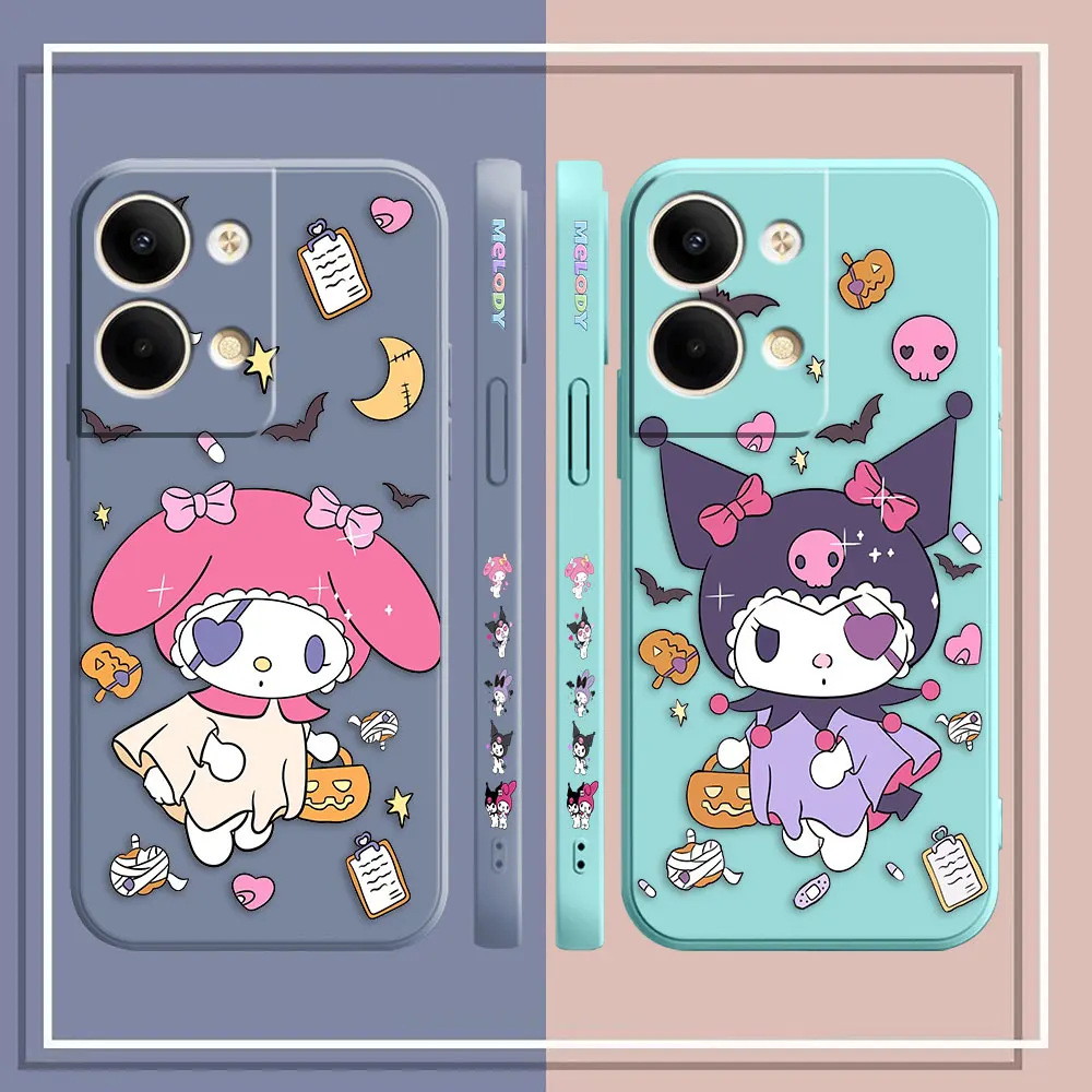 Phone Case For OPPO RENO 8 7 9 6 7SE 5 4 4SE 4 3 4G 5G PRO PLUS Colour Simple Case Cover Funda Cqoue Shell My M-Melody K-Kuromi