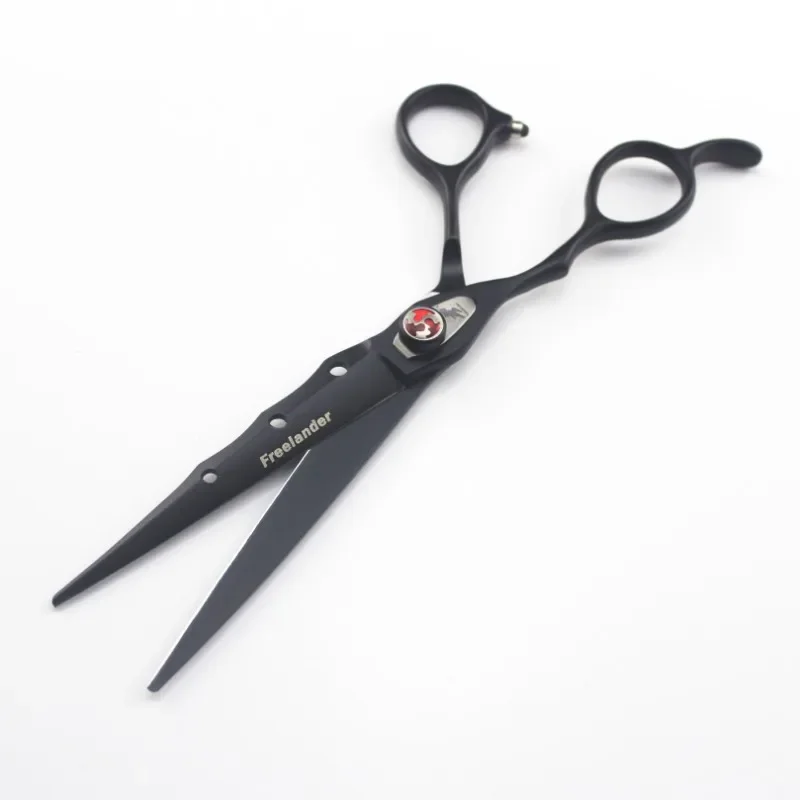 Professional Japan 440c Left Hand 7 Inch Cut Hair Scissors Cutting Barber Haircut Thinning Shears Hairdressing Scissors with Bag