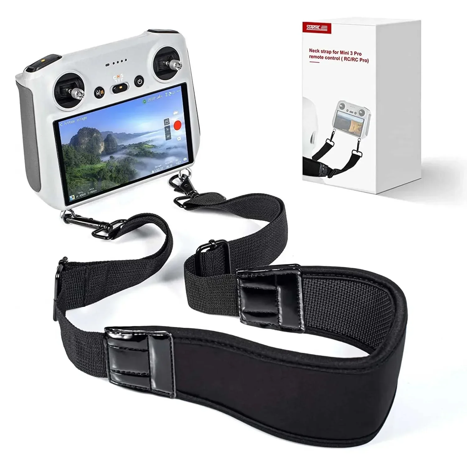 Adjustable Drone Remote Control Strap for DJI Mini 4 3 Pro/Air 3/Mavic 3 Neck Strap Transmitter Lanyard for RC 2 Accessories