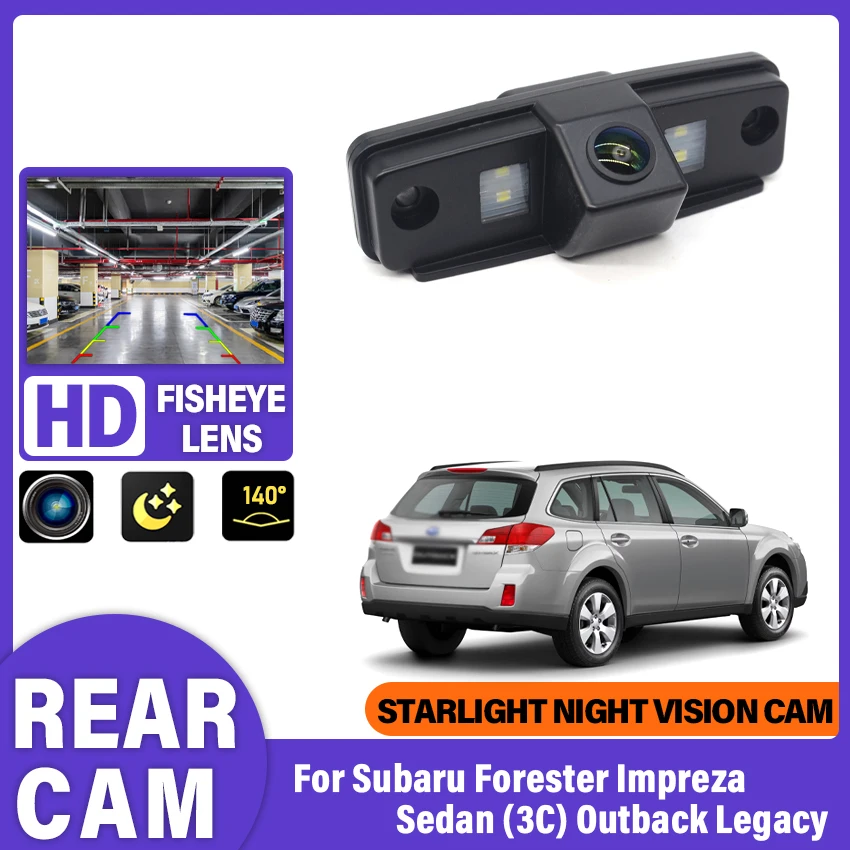 For Subaru Forester Impreza Sedan (3C) Outback Legacy HD CCD 1080P 140° Fisheye Lens Car Parking Backup Reversing Camera