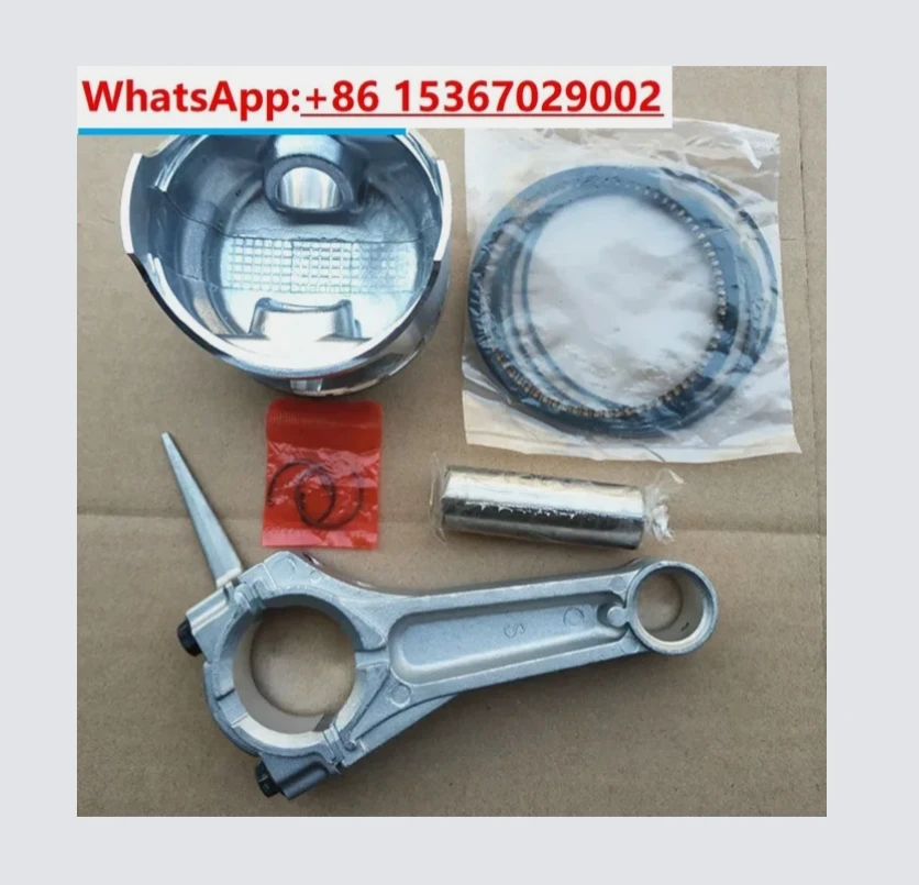 Piston kit & Connecting rod for Chinese 152F 154F 168F 170F 173F 177F 188F 190F 192F gasoline engine kolben ring pin clip set