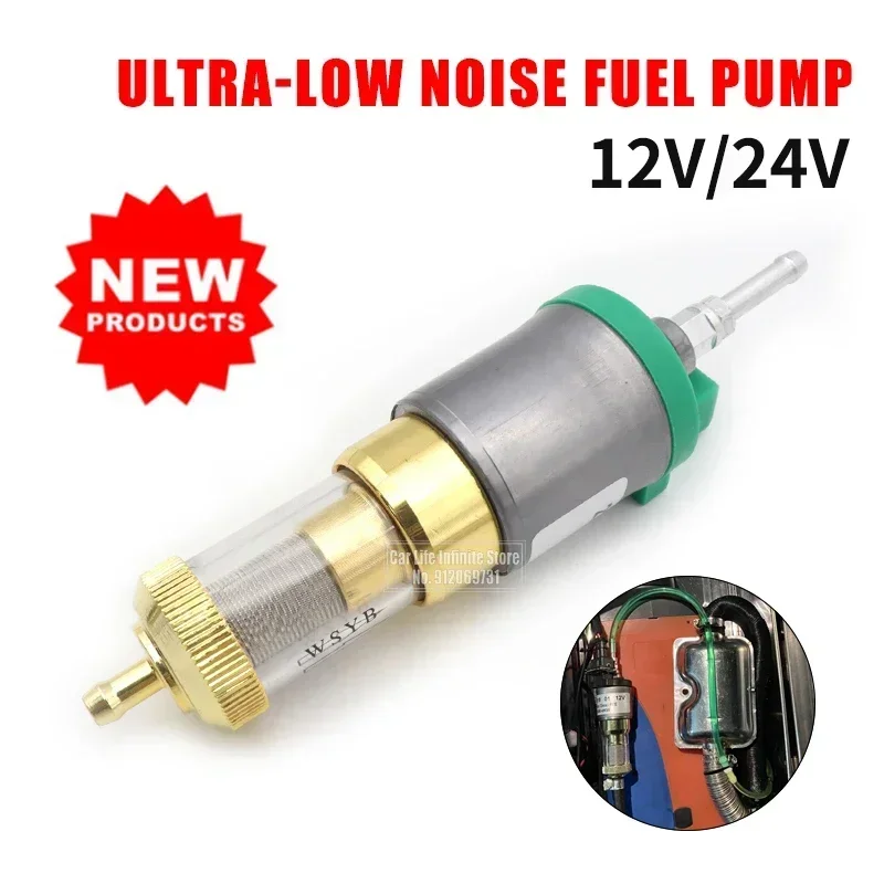 12 V/24 V 1KW-5KW รถอัพเกรด Ultra-Low Noise เครื่องทําความร้อนการใช้ปั๊มสําหรับ Eberspacher Universal Car Air ดีเซลที่จอดรถน้ํามันปั๊มสําหรับรถบรรทุก