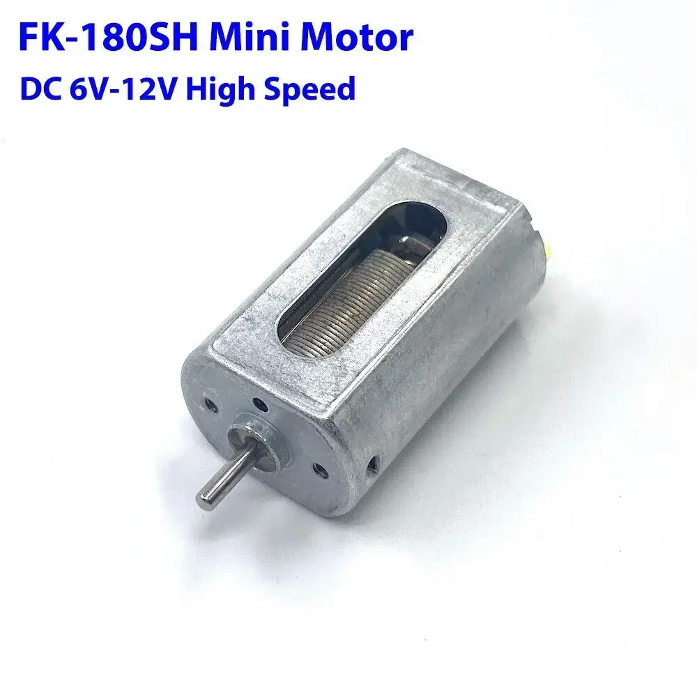 100pcs 180 Carbon brush Electric Motor DC 6V 9V 12V 16V 23700RPM High Speed DC motor Big Cooling Hole Engien For Slot Car