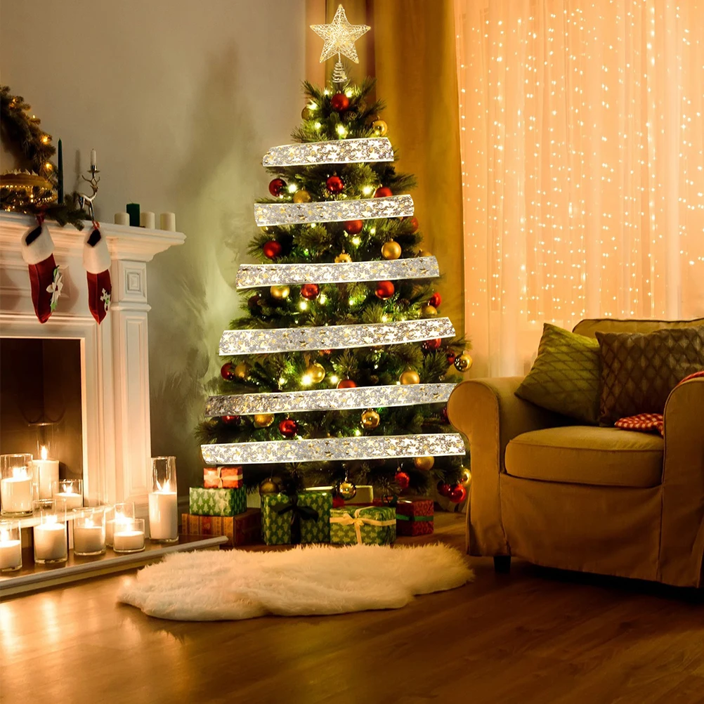 

Christmas Tree Star Topper Lights Gold Toppers Christmas Decorations Festive naments Home Party Holiday DIY Crafts