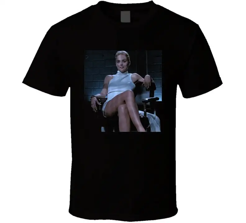 Sharon Stone Basic Instinct Legs Crossing T Shirt