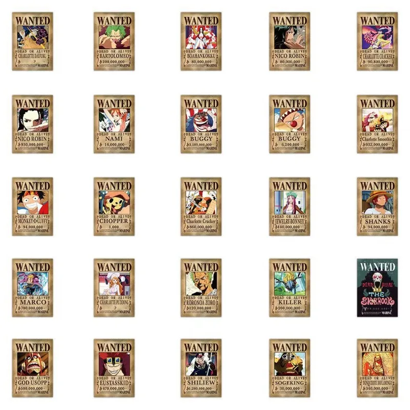 One Piece Monkey D. Luffy Sanji Personality Creative Mini Poster Stickers Student Water Cup Computer DIY Decorative Stickers view 5