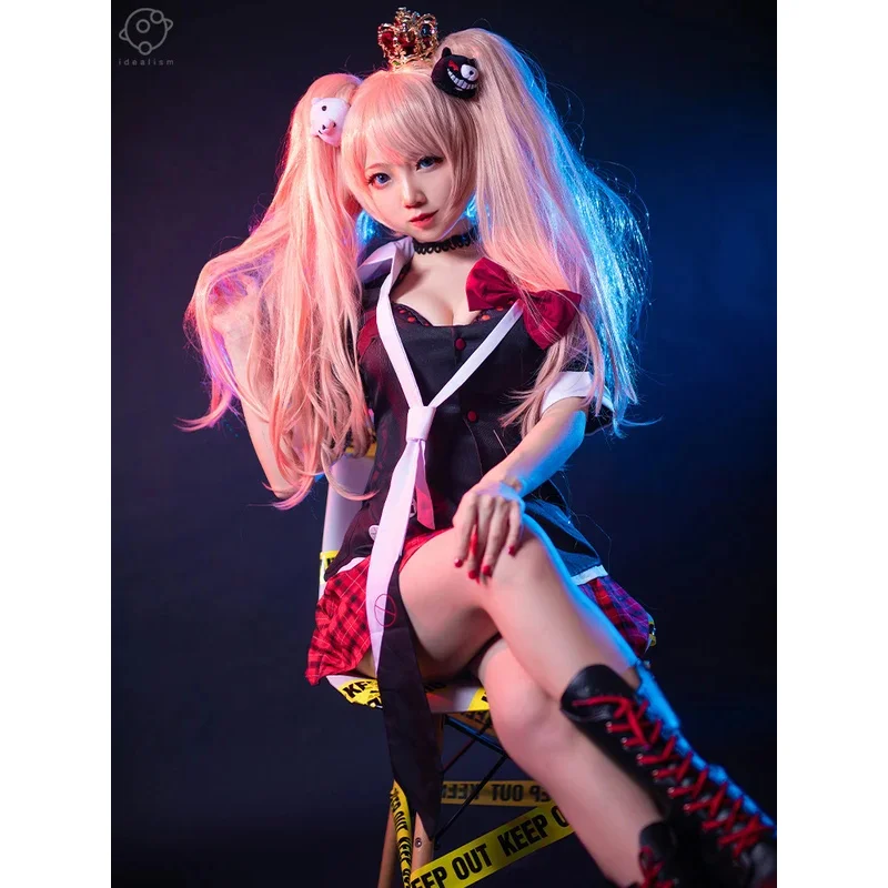 

DY20Danganronpa Junko Enoshima Косплей Костюм Игра Junko Enoshima Униформа Женский Сексуальный Костюм Одежда Для Девочек25