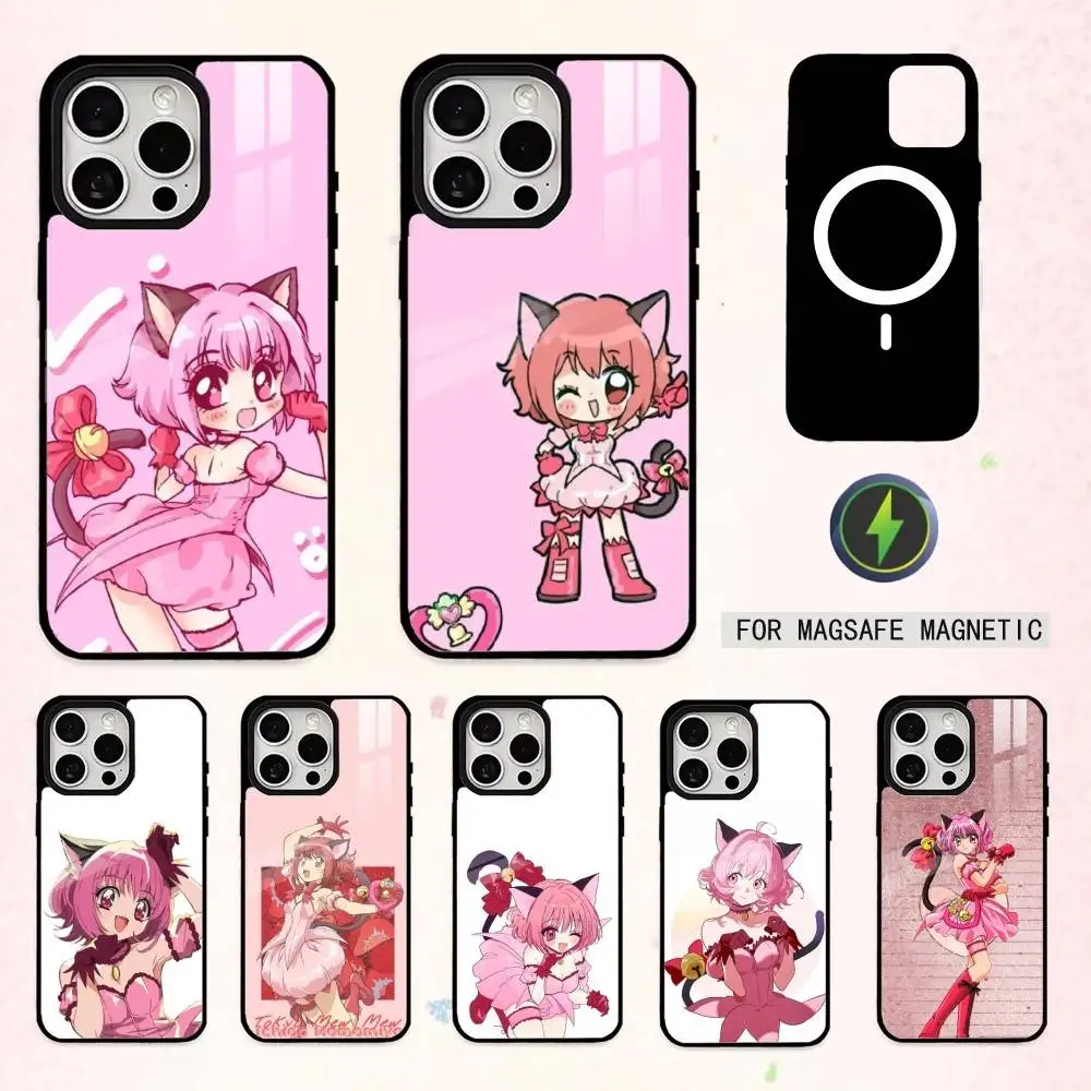 

Magical Girl Tokyo Mew Mew Phone Case For iPhone17,16,15,14,13,12,11 Plus,Pro Max Magnetic For Magsafe Wireless Charging