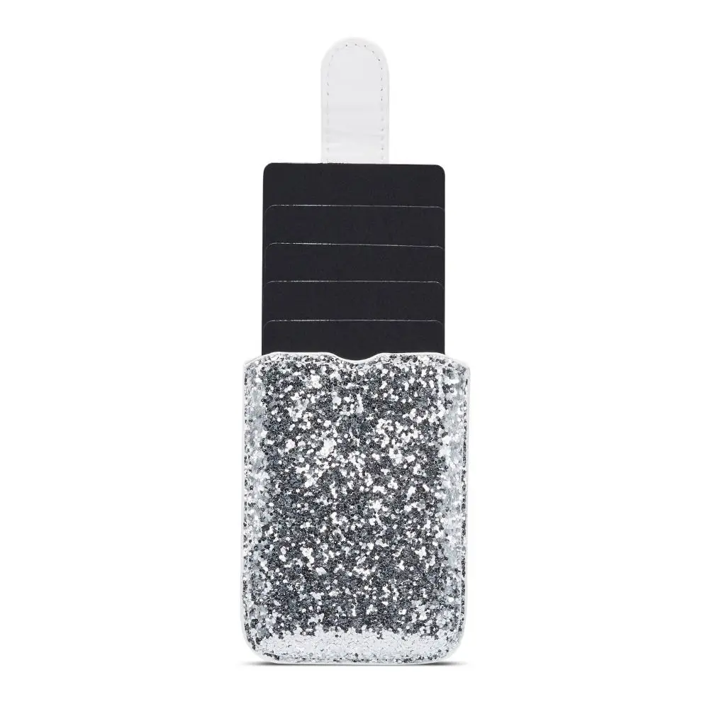 Adhesive Sticker RFID Blocking Credit Card Holder Glitter Bling 5 Cards Credit ID Card Pocket Multi-color Waterproof
