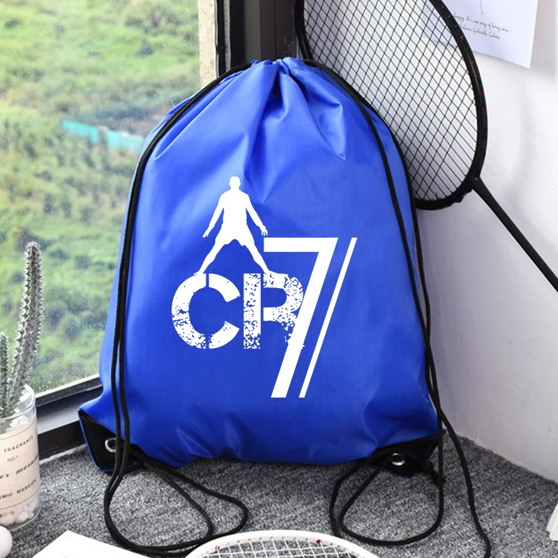 

CR7 сумки на шнурке аниме футбольная звезда Ronaldos комплект карманов портативная милая сумка для хранения сумки для мальчиков и девочек сумка на плечо подарок