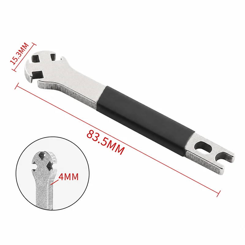 Bicycle Spoke Wrench Tool 83.5mm Bike Wheel Rim Nipple Adjustment Repair Tool Portable Metal Maintenance Tool for MTB Road Bike