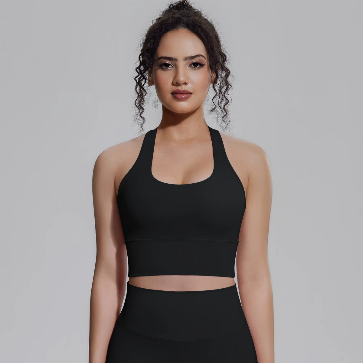 Rooftrellen Damen Fitness Yoga Sport-Top Sexy Rückenfreies I-förmiges Top Einfarbig Sommer Workout Gym-Kleidung Yoga-Top – Detail 12