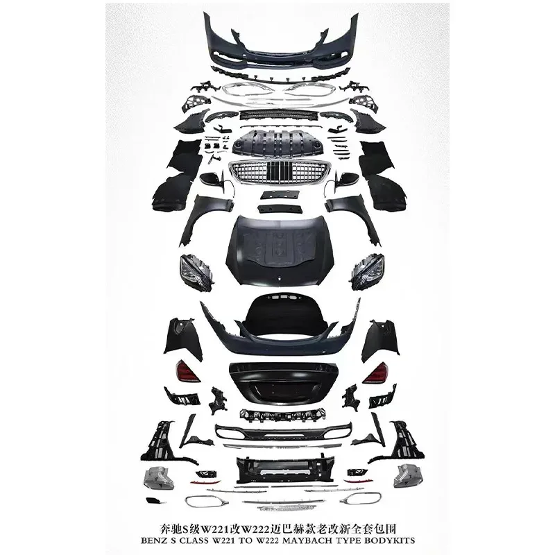 

Customization Type Body Kits May Bach Conversion Kit Facelift bz S Class W221 to W222