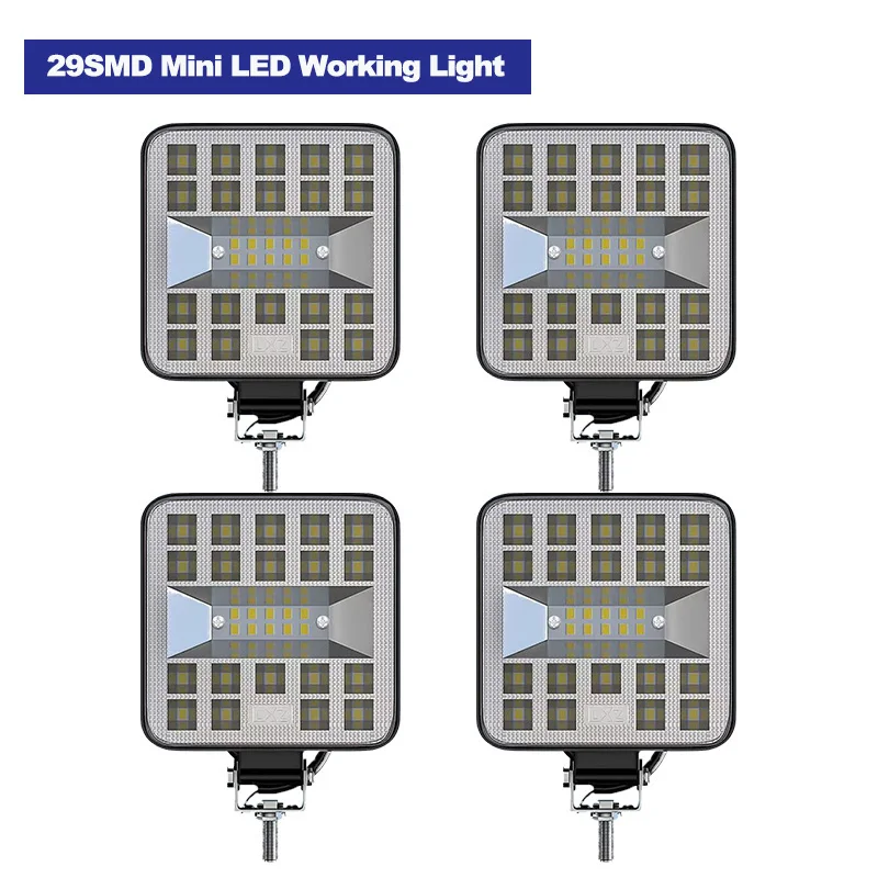

LED White Light 12V 24V Off-road Spotlight LED Strip Work Light Suitable for Trucks SUVs, ATVs, UTVs, 4WD LED Headlights