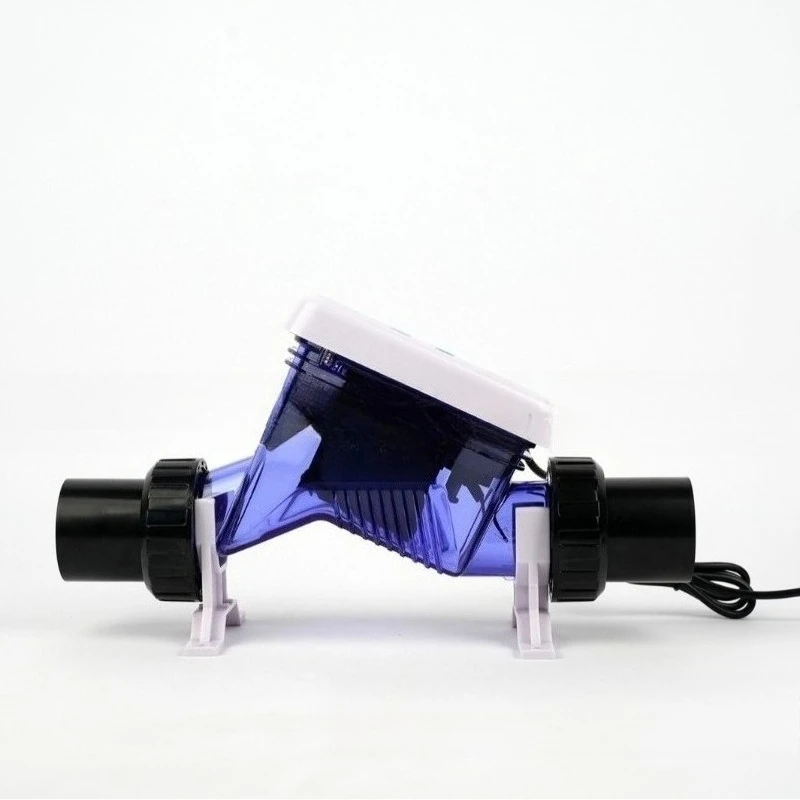 Swimming Pool Electrolytic Salt Chlorine Machine, Swimming Pool Salt Chlorine Electrolyzer with Timer and Self-cleaning Function