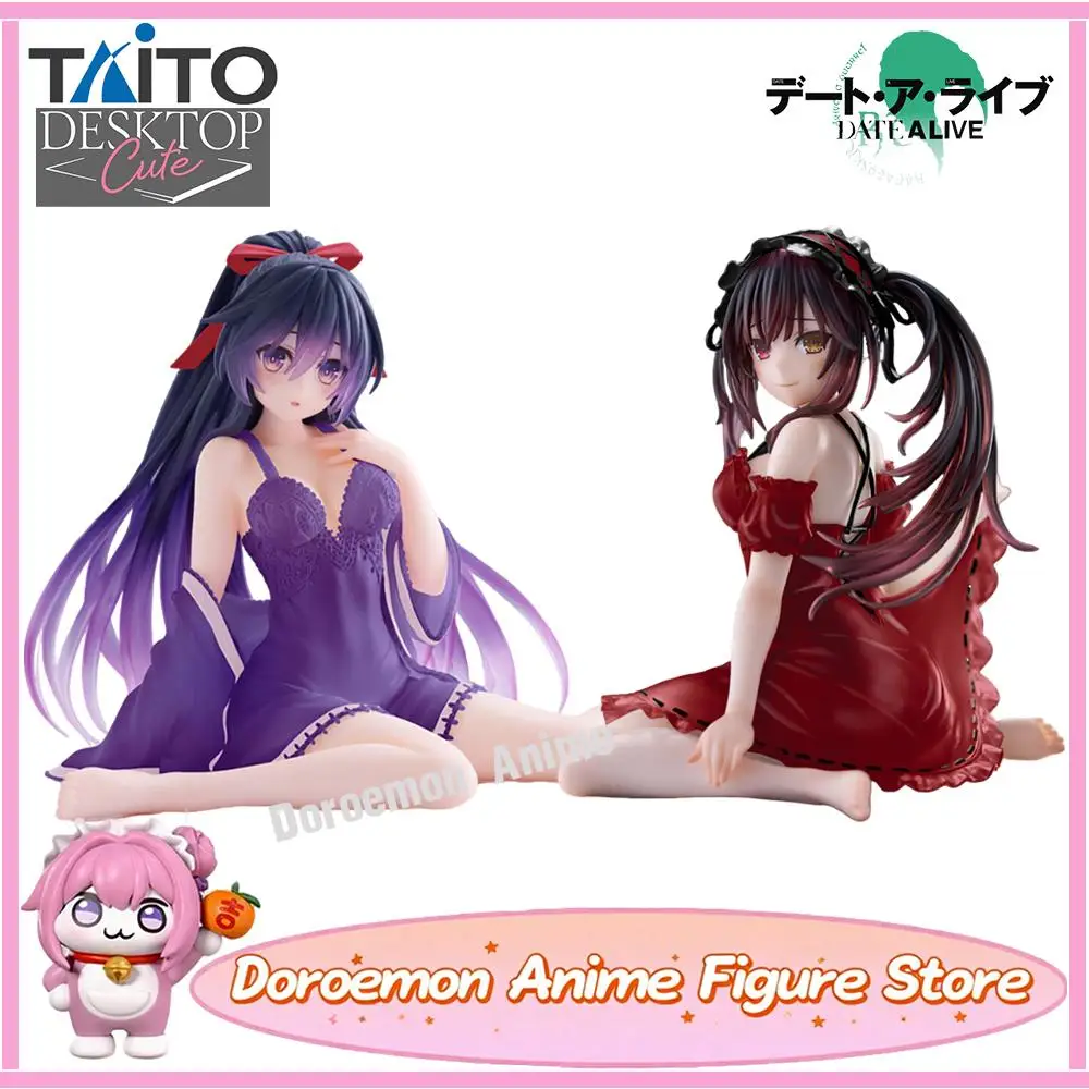 

Pre-Order Original Taito Desktop Cute Tokisaki Kurumi Yatogami Tohka Nightwear Ver. Renewal Anime Prize Figures Kawaii Model Toy