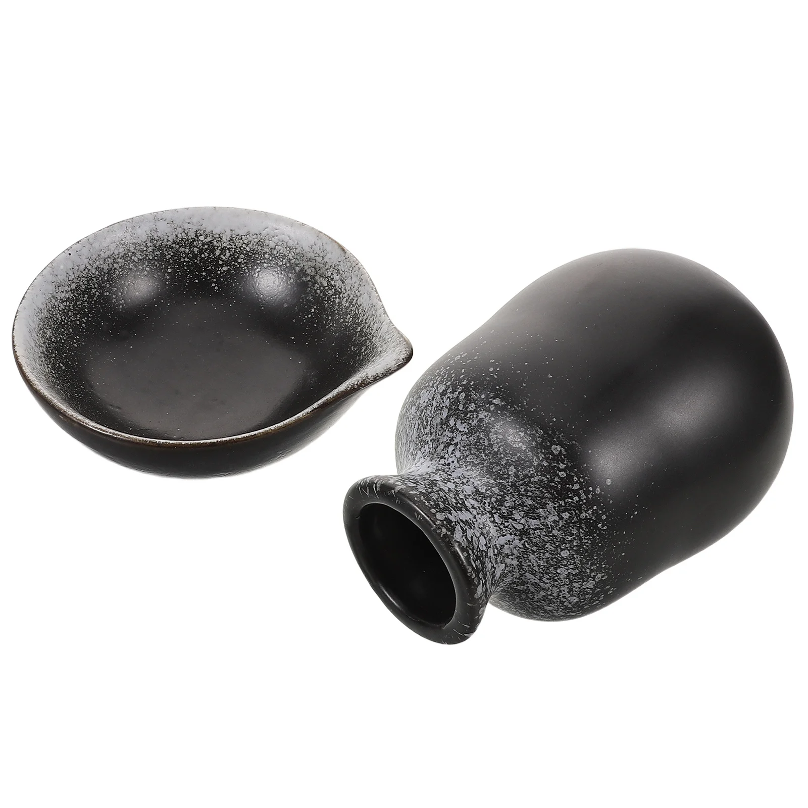 

1Set Porcelain Sake Set 400Ml Tokkuri Bottle Ochoko Cups Japanese Craftsmanship Elegant Home Decor Easy Maintenance