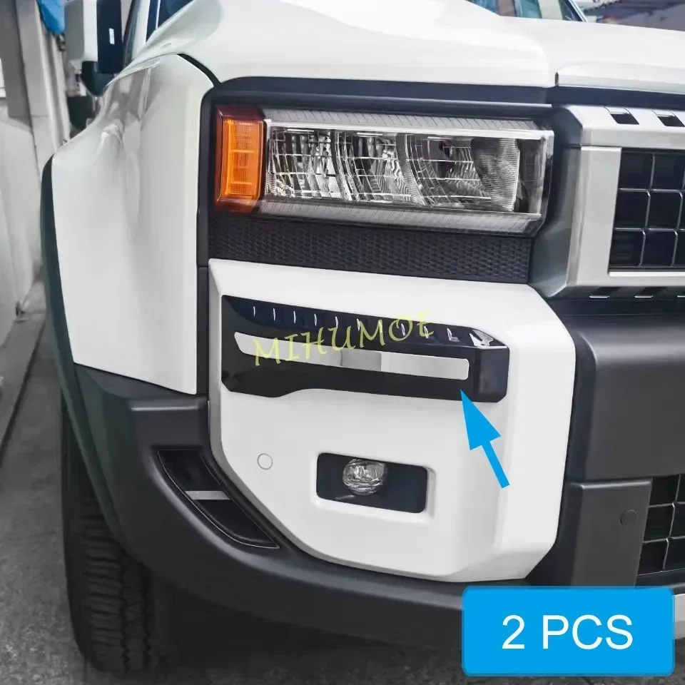 

Front Bumper Trims Moulding Stylish For 2024 2025 2026 Land Cruiser Prado LC250 J250 Accessories Black Chrome