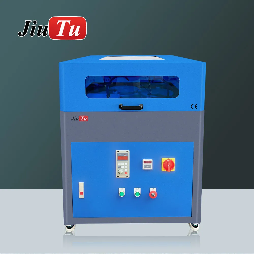 Jiutu Brand New Low Noise Blue Polisher LCD Screen Scratch Removal Phone Glass Grinding Machine