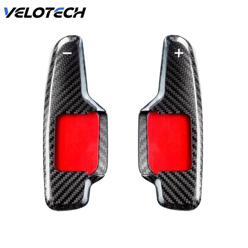 

For Chevrolet Corvette C8 Real Carbon Fiber 2pcs/lot Car Steering Wheel Shift Paddle Shifter Extension Replacement