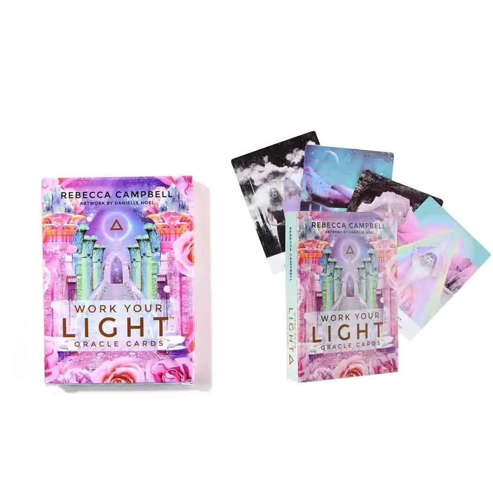 Oracle Tarot Cards Sheets Work Your Light Oracle Card Board Deck Games