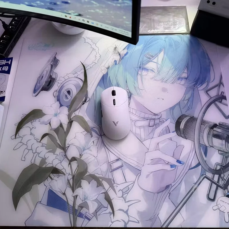 D-DYSPHoria Mio Tempered Glass Mouse Pad Micro Etched Surface