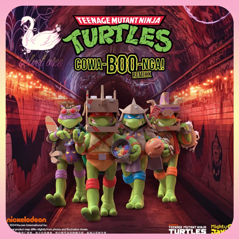 

Оригинальные фигурки MightyJaxx Teenage Mutant Ninja Turtles Mischief Edition в слепой коробке, коллекционные игрушки для сборки, подарки для мальчиков и девочек