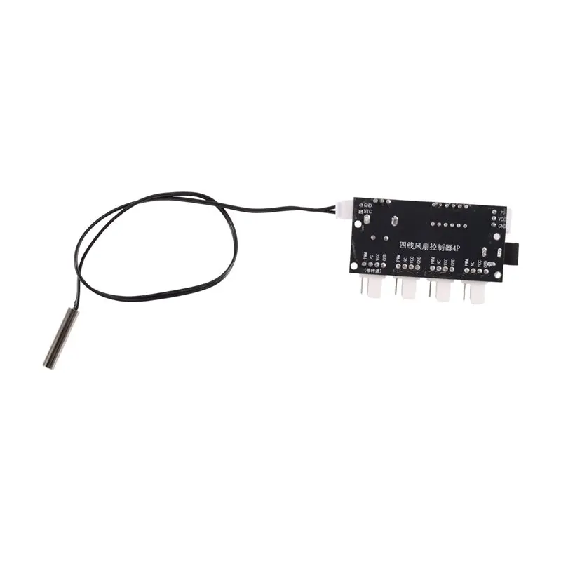 AB13-PWM Fan Speed Controller DC 5-30V 4-Channel Digital Temperature Control 25Khz 50000RPM PWM Fan Controller