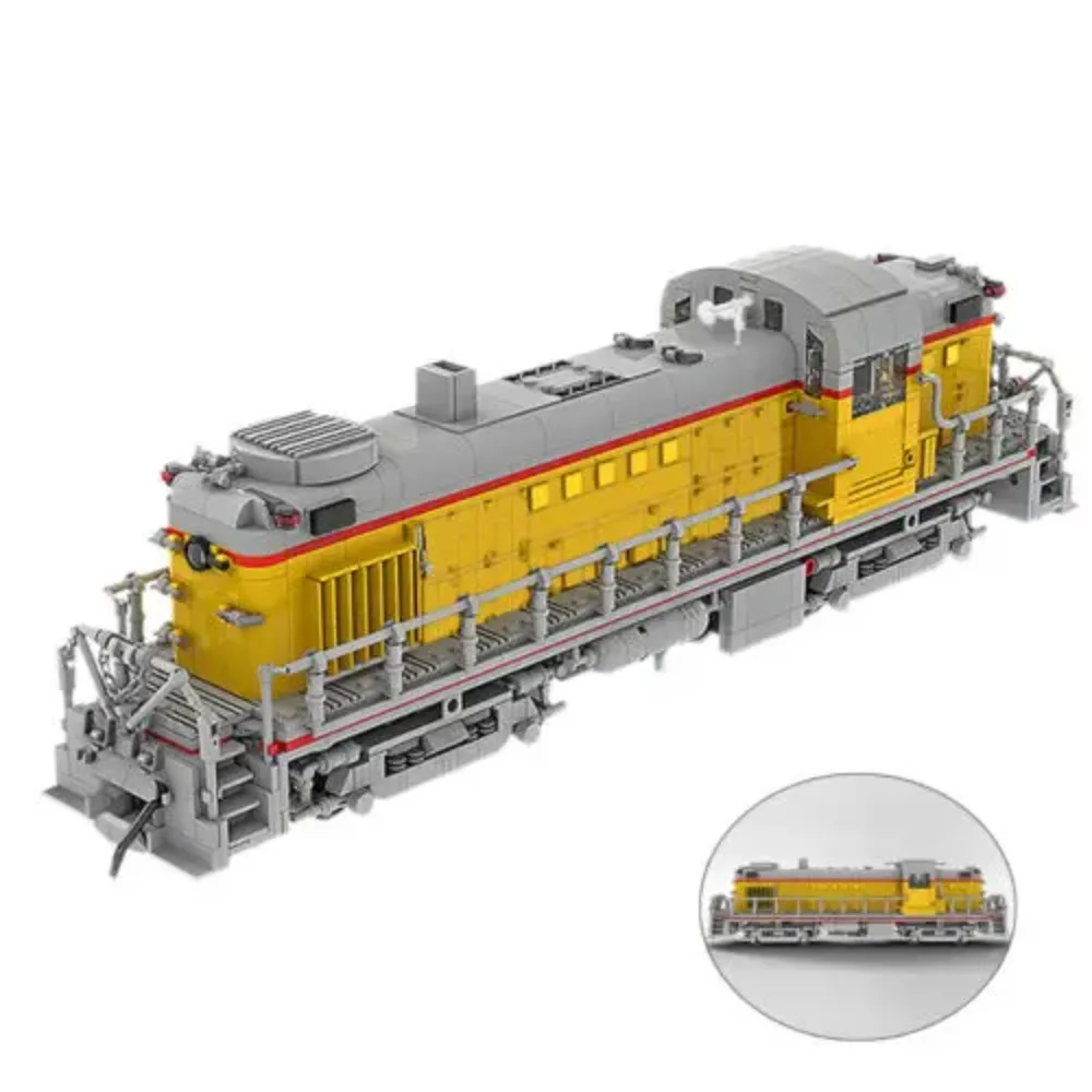 

ZITIANYOUBUILD Custom MOC: MOC-52188 Union Pacific Alco RS-2 Train Масштаб 1:38