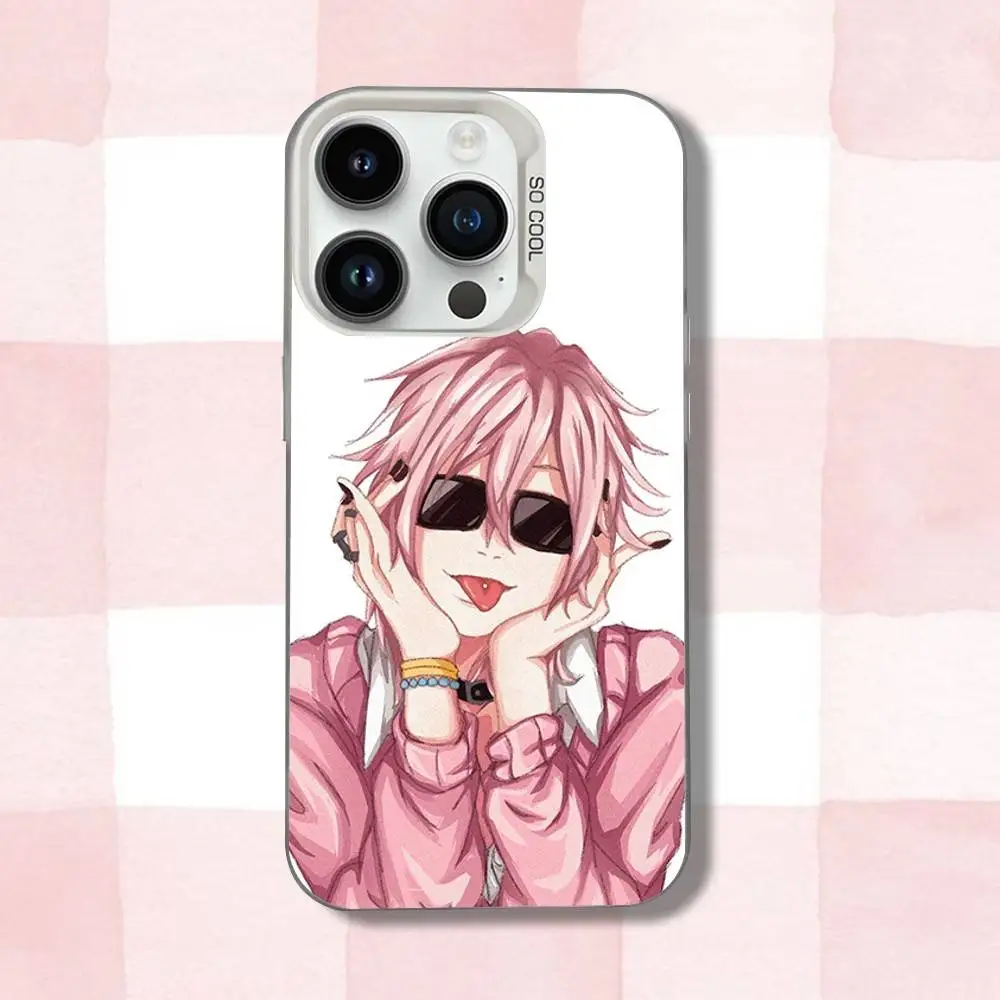 Y-Yarichin Club A-Ayato Yuris funda de teléfono para iPhone 16,15,14,13,12,11,Pro,XS,Max,Plus,Mini,SE blanco caramelo mate cubierta a prueba de golpes