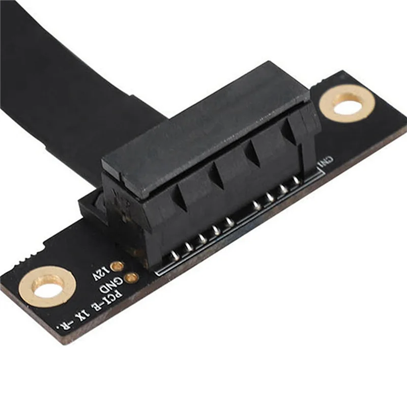 ABT-8X 90 درجة Pci-E Pci Express 1X إلى 1X فتحة الناهض بطاقة محول موسع الشريط محول تمديد كابل Pci-E X1