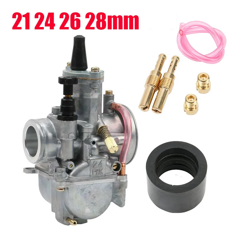 Motorcycle Carburetor With Power Jet For OKO 21 24 26 28mm ATV Quad Racing Dirt Bike Enduro Motocross Accessories