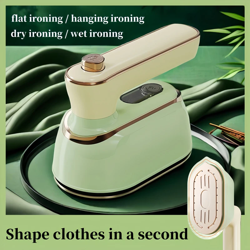

Mini Steam Iron For Quick Heating, Portable Handheld Ironing Machine, 180 ° Rotatable Folding Handle For Dry And Wet Ironing